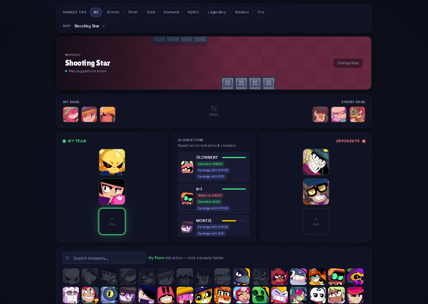 Brawl Stars draft tool preview